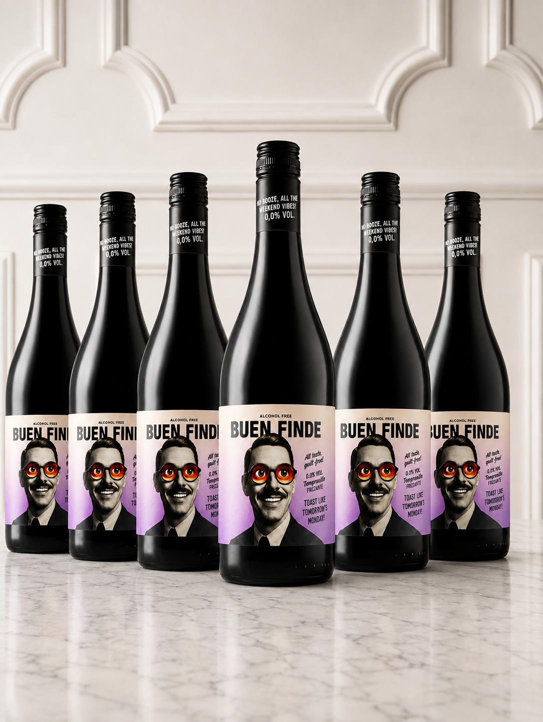 Vino Tinto Tempranillo Sin Alcohol Buen Finde