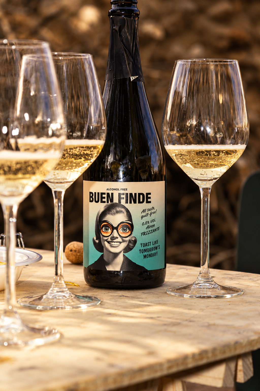 Pack Vino Blanco, Rosado y Frizzante Sin Alcohol Buen Finde