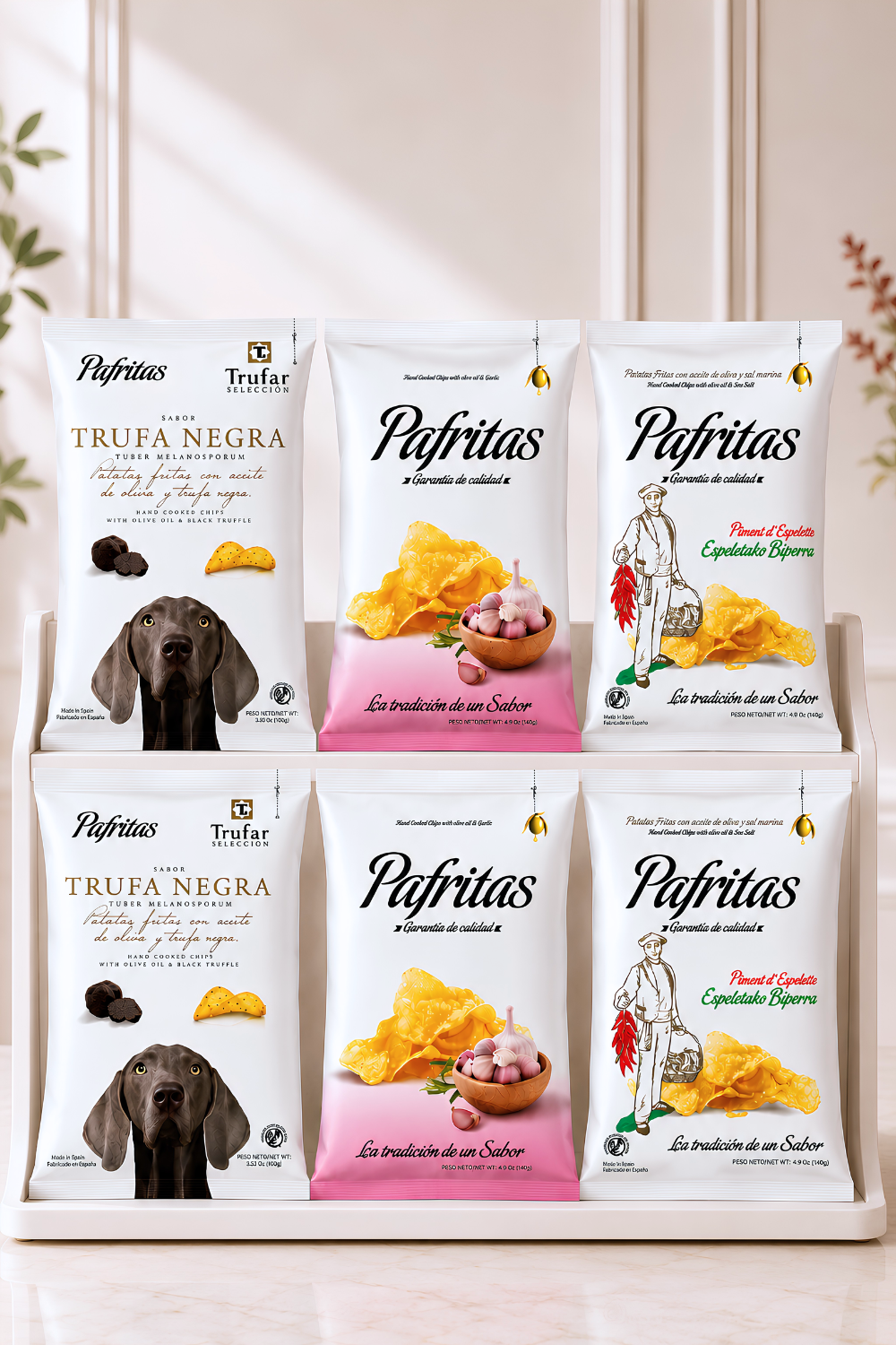 Surtido de Bolsas Patatas Fritas Artesanales Pafritas