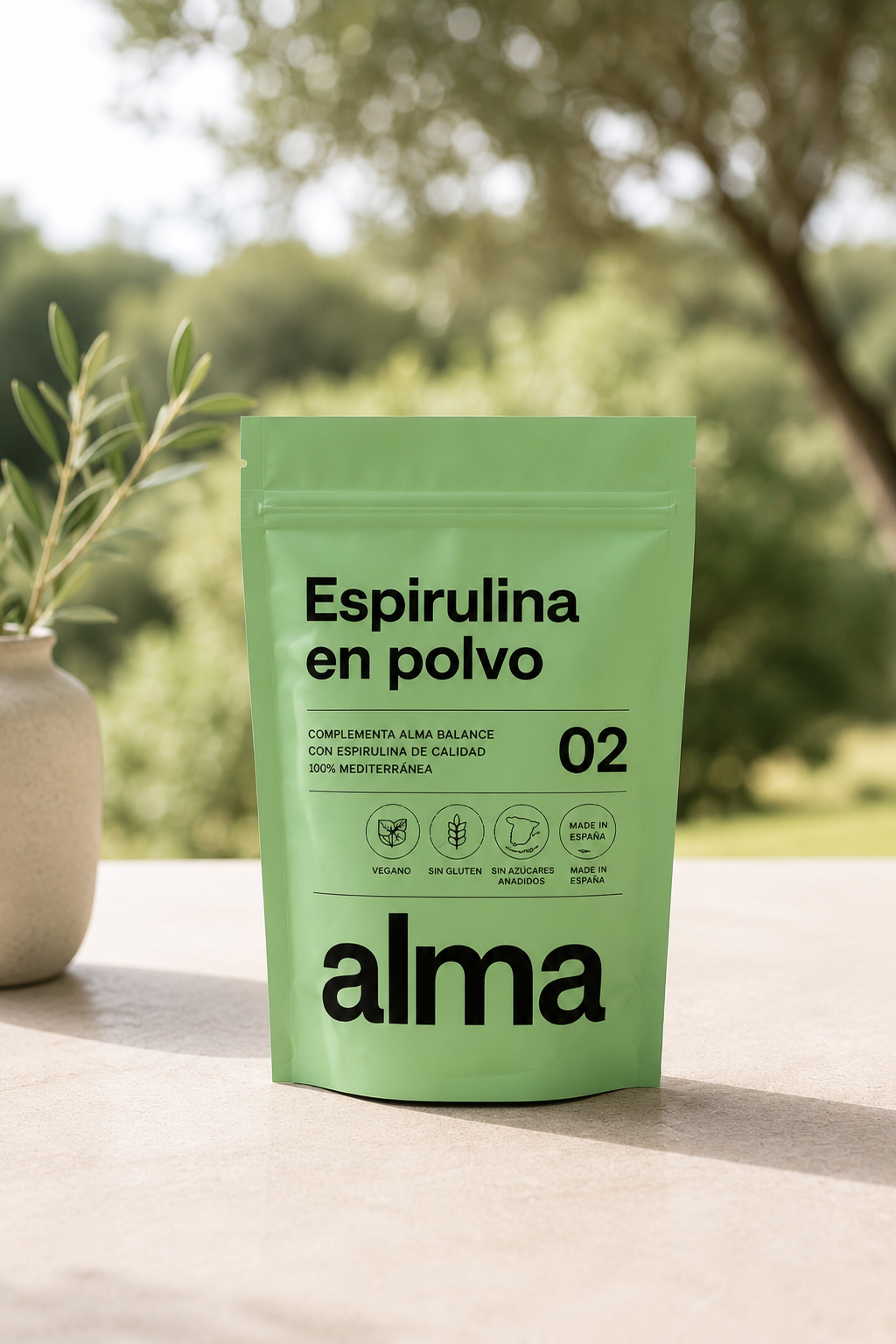 espirulina en polvo