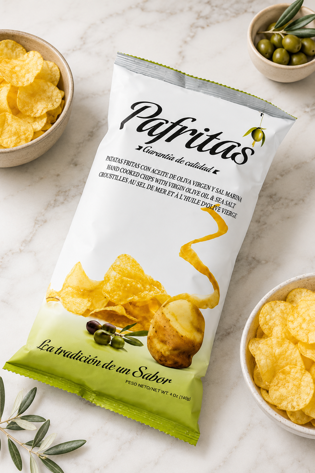 patatas fritas con sal 