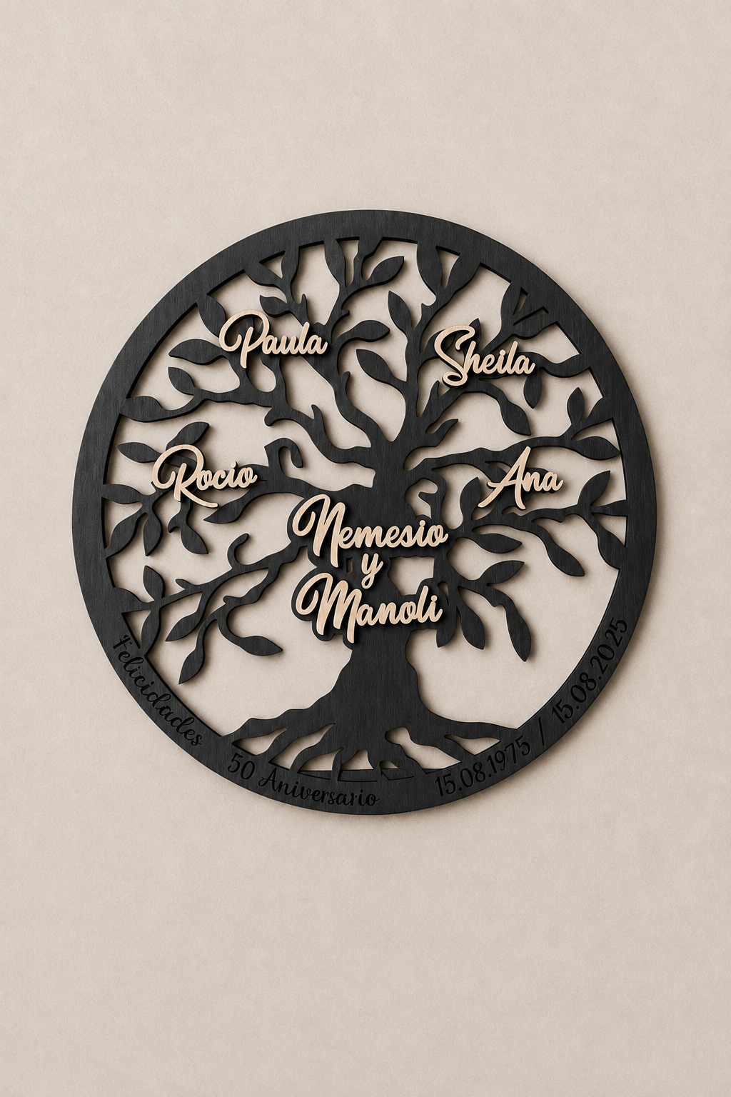 Árbol de la Vida Personalizado con Nombres