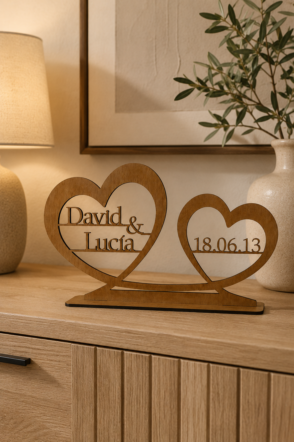 Signo Personalizado con Nombres para Parejas
