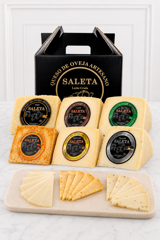 caja regalo gourmet queso saleta