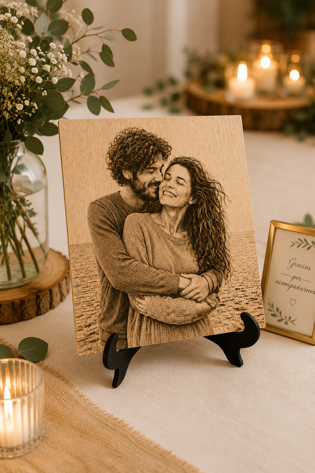 Foto grabada en madera