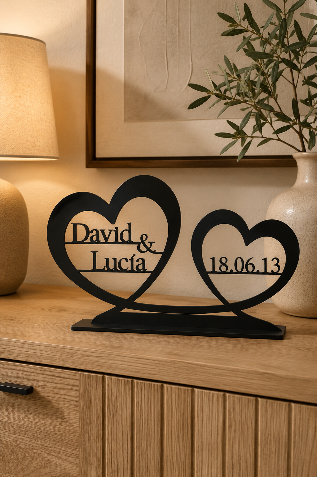Signo Personalizado con Nombres para Parejas