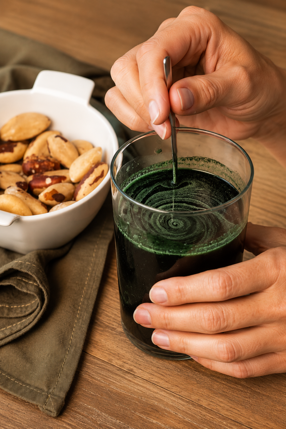 espirulina en polvo