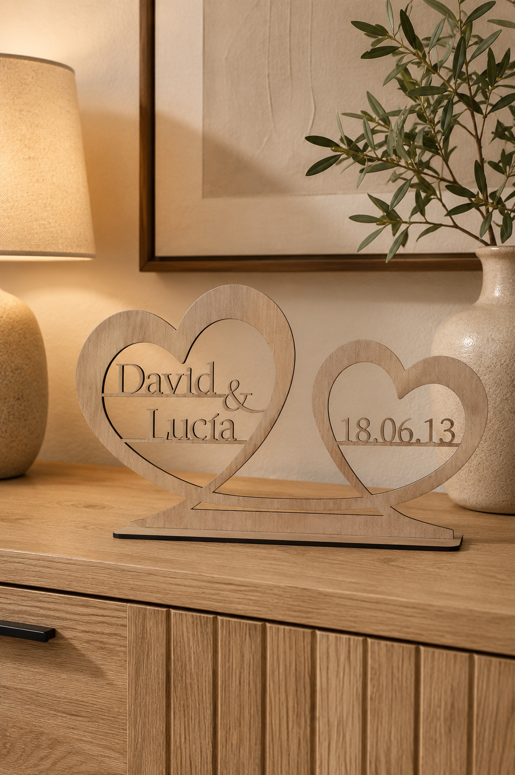 Signo Personalizado con Nombres para Parejas