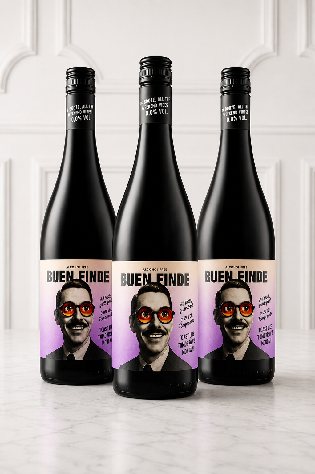 Vino Tinto Tempranillo Sin Alcohol Buen Finde